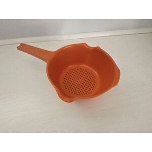 Vintage Rubbermaid Kitchen‎ Strainer Pasta Spaghetti #2930 Orange Retro 70s